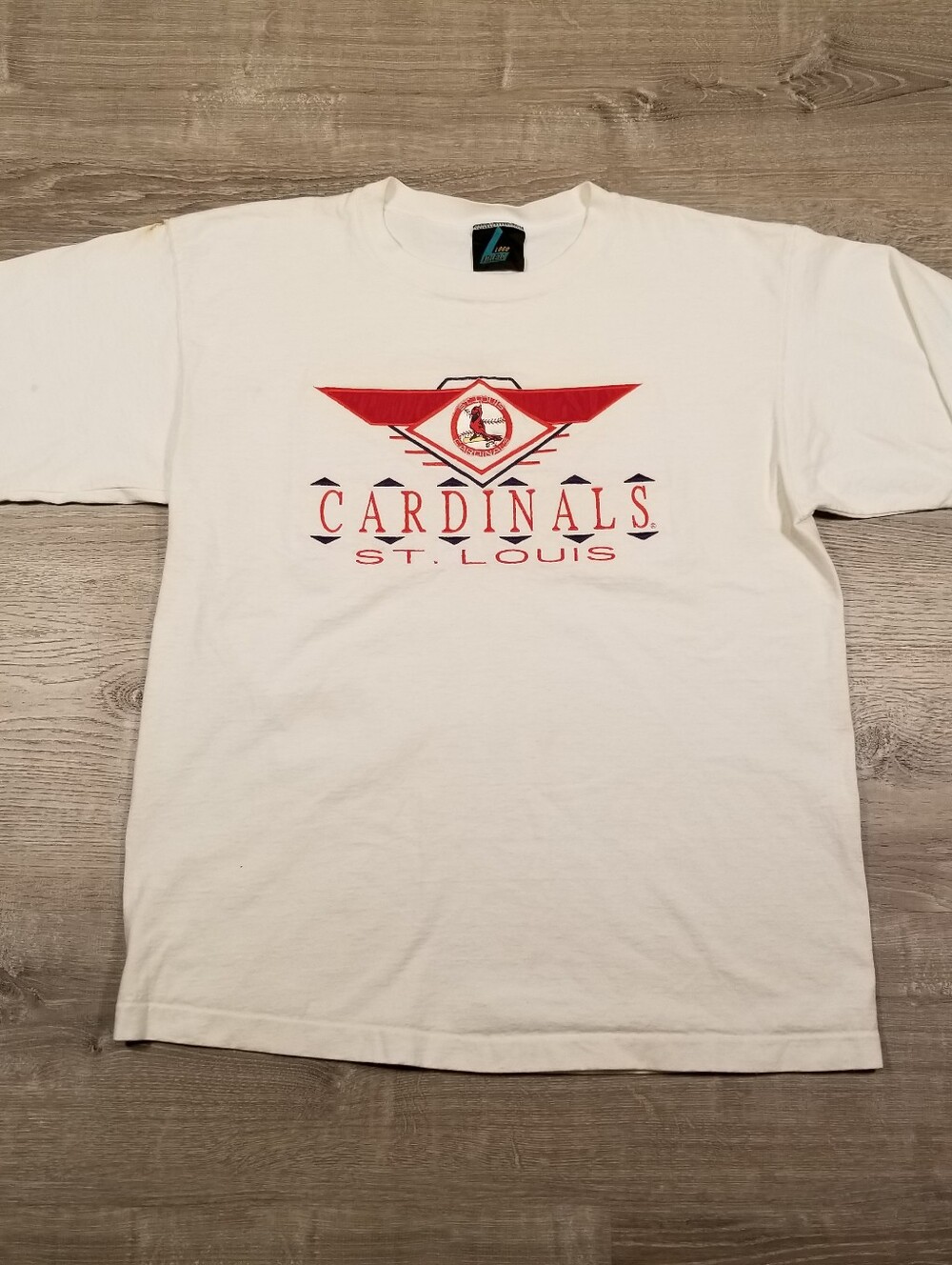 Vintage 90s Logo Athletic St Louis Cardinals T Shirt Mens Large Made In USA